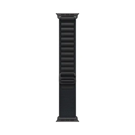 Apple Watch Ultra 3 49 мм, корпус из черного титана, ремешок Alpine черного цвета, размер M