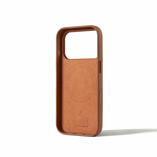 Чехол Mujjo Wallet Leather для iPhone 17 Pro, песочный