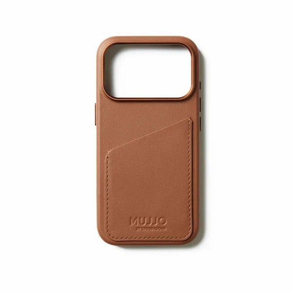 Чехол Mujjo Wallet Leather для iPhone 17 Pro, песочный